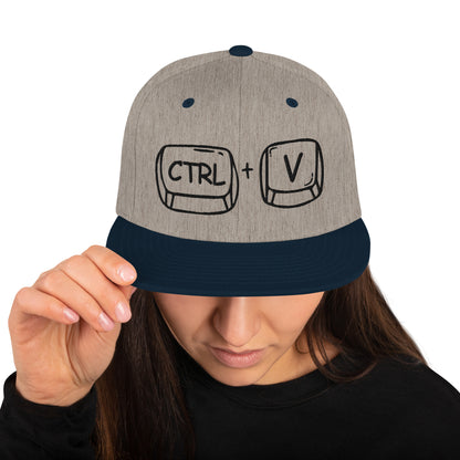 'CTRL + V' Snapback Hat