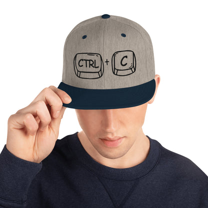 'CTRL + C' Snapback Hat