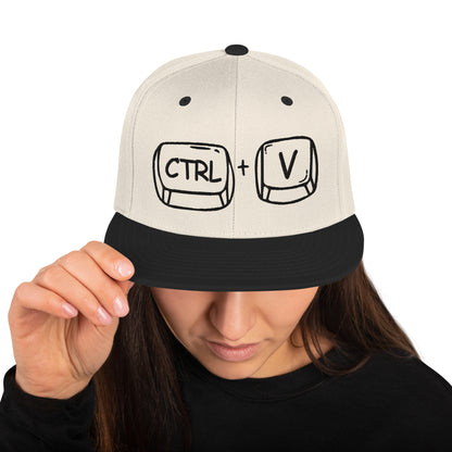 'CTRL + V' Snapback Hat