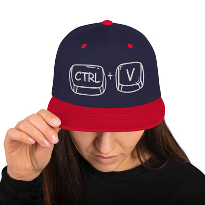 'CTRL + V' Snapback Hat