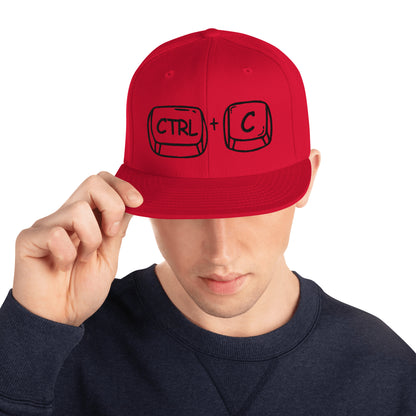 'CTRL + C' Snapback Hat