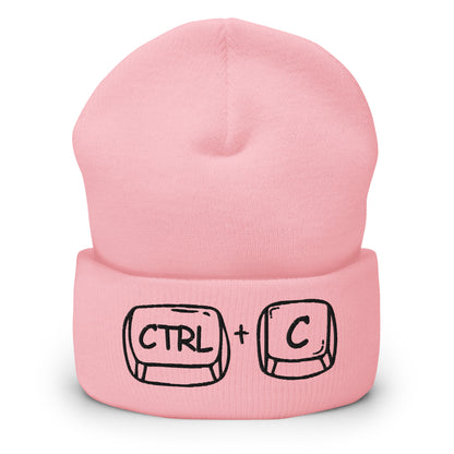 'CTRL + C' Cuffed Beanie