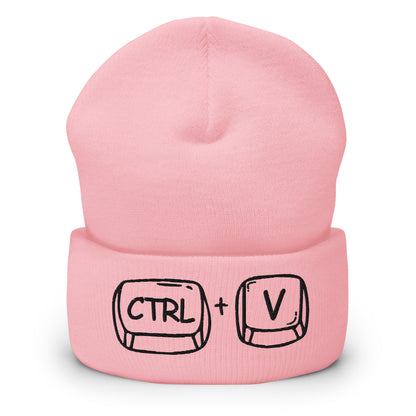 'CTRL + V' Cuffed Beanie