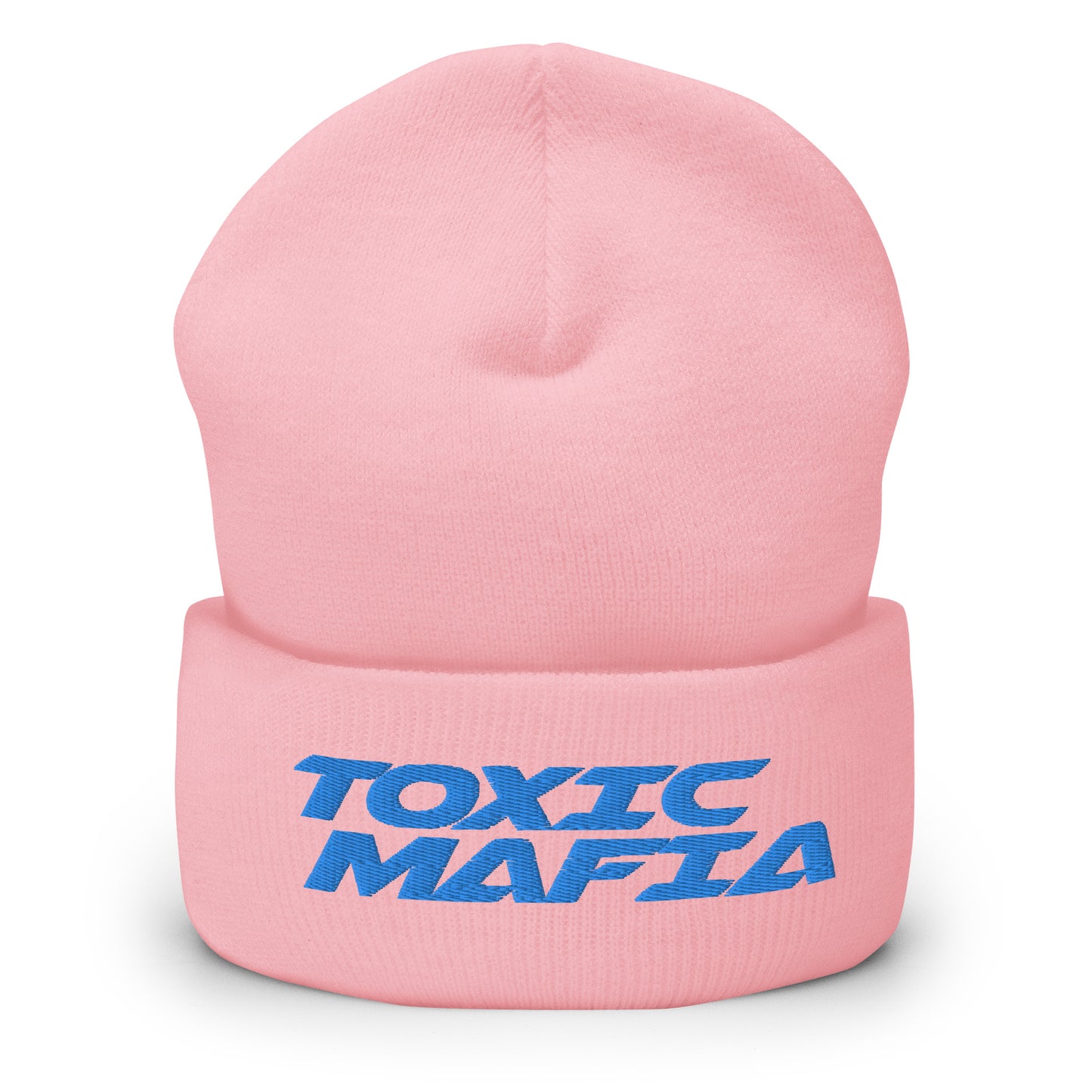 HeyyyyTony Blue Toxic Mafia Cuffed Beanie