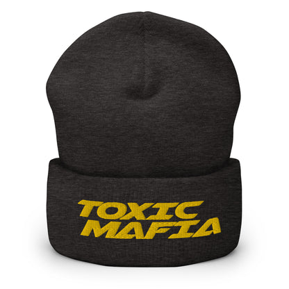 HeyyyyTony Yellow Toxic Mafia Cuffed Beanie