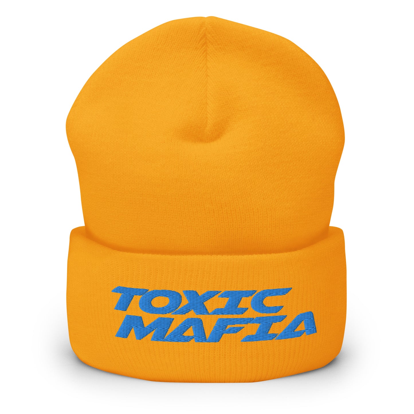 HeyyyyTony Blue Toxic Mafia Cuffed Beanie