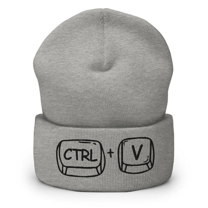 'CTRL + V' Cuffed Beanie