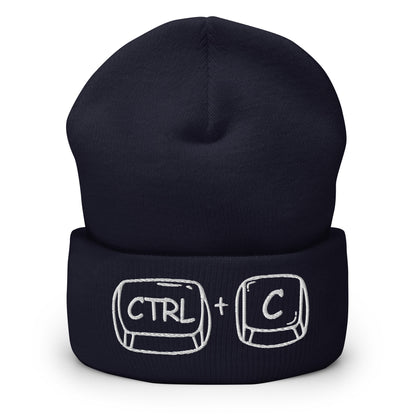 'CTRL + C' Cuffed Beanie