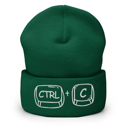 'CTRL + C' Cuffed Beanie