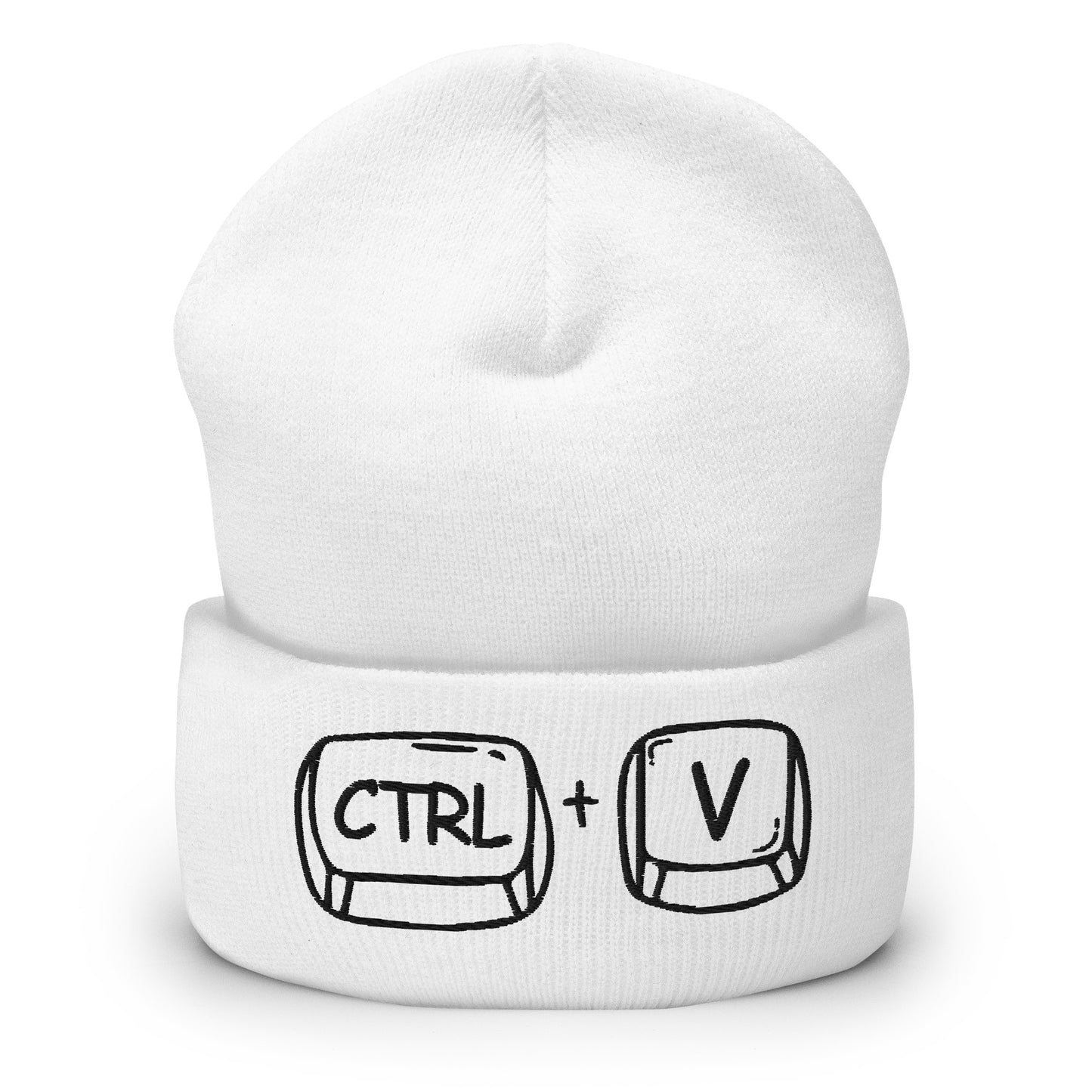 'CTRL + V' Cuffed Beanie