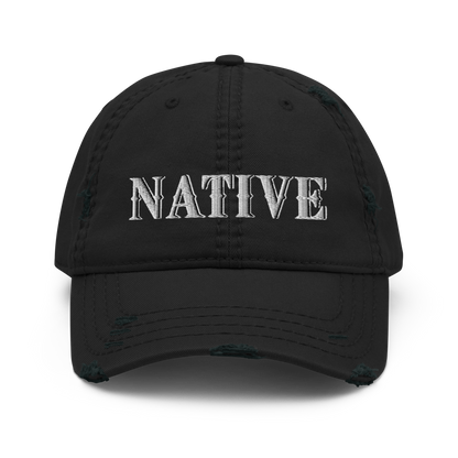 Native Distressed Dad Hat