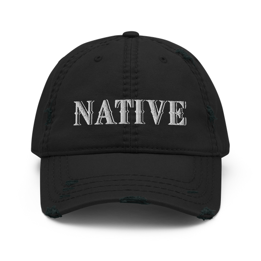 Native Distressed Dad Hat