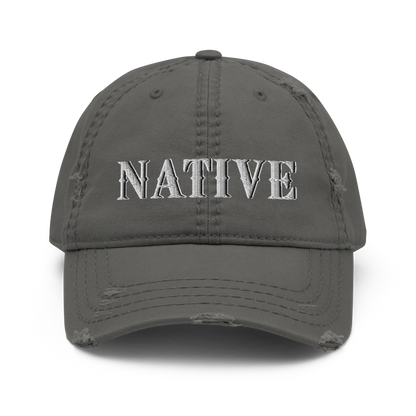 Native Distressed Dad Hat