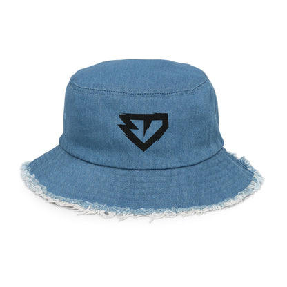 RickyShredz Distressed Denim Bucket Hat