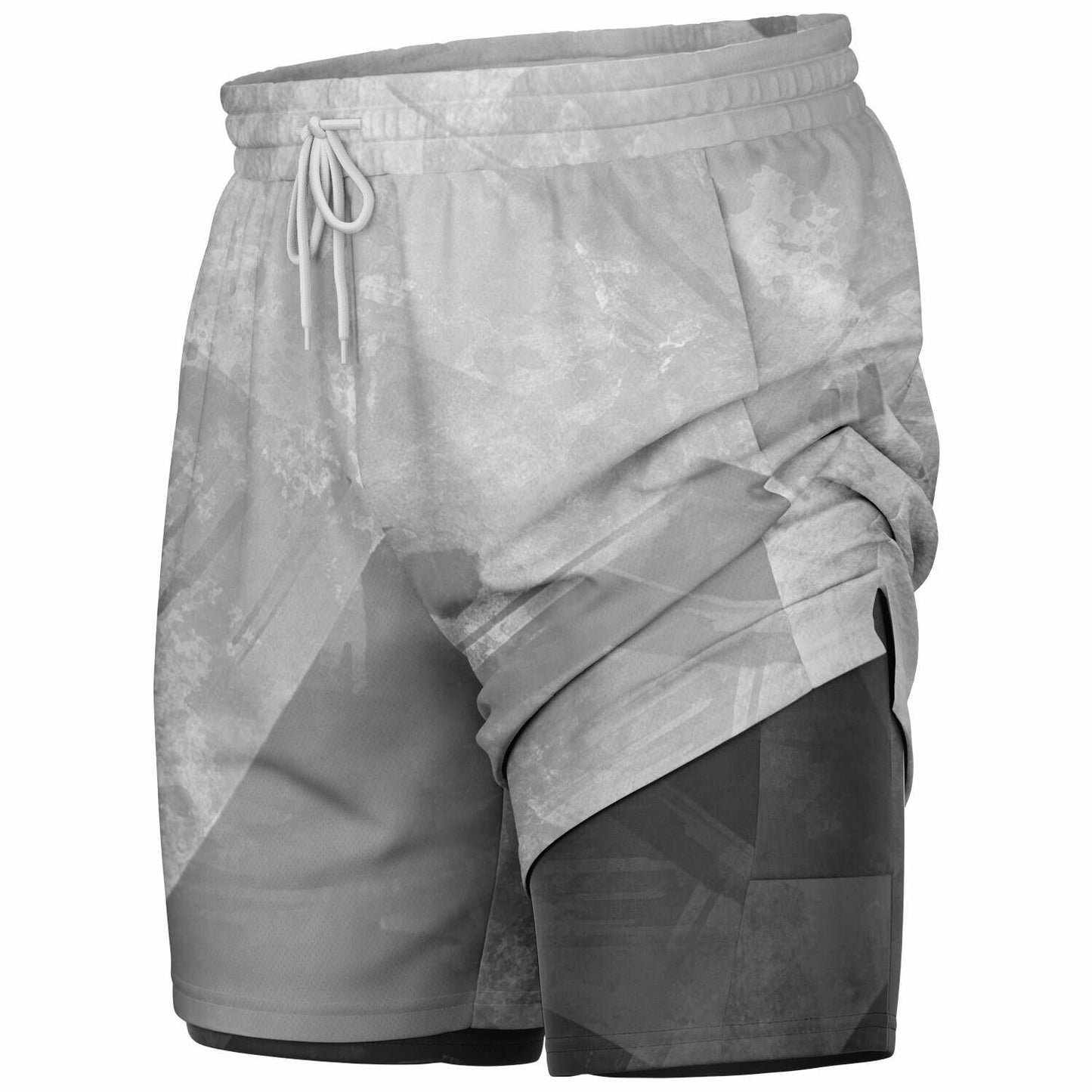 Men's 2-in-1 All Over Print Shorts