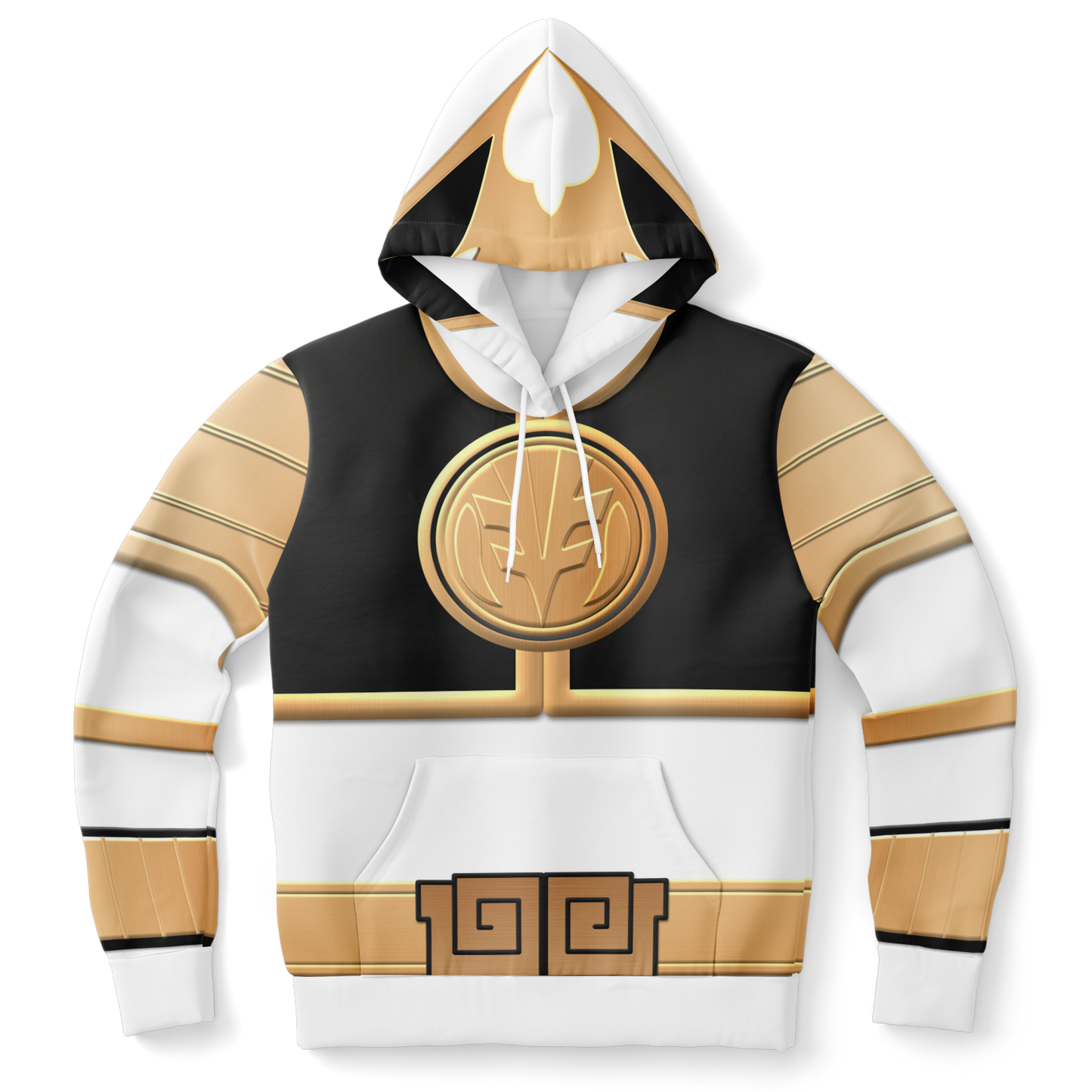 Adult MMPR 'White Ranger' Fashion Hoodie