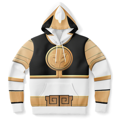 Adult MMPR 'White Ranger' Fashion Hoodie