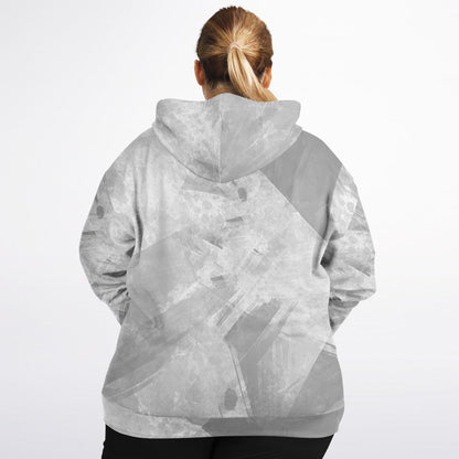 Adult All Over Print Plus Fashion Zipped Hoodie