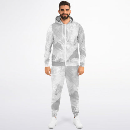 Adult All Over Print Fashion Zipped Hoodie & Jogger set