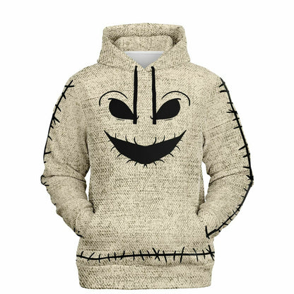 Adult Nightmare Before Christmas Oogie Boogie Face Hoodie