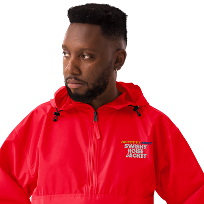 Adult HeyyyyTony Embroidered Champion Packable Jacket