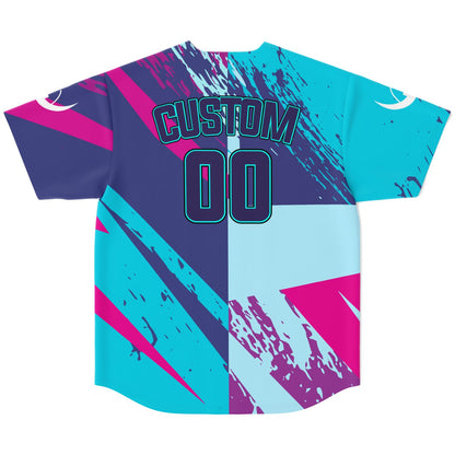 Adult Baldoziot 'Aqua Splash' Custom Baseball Jersey