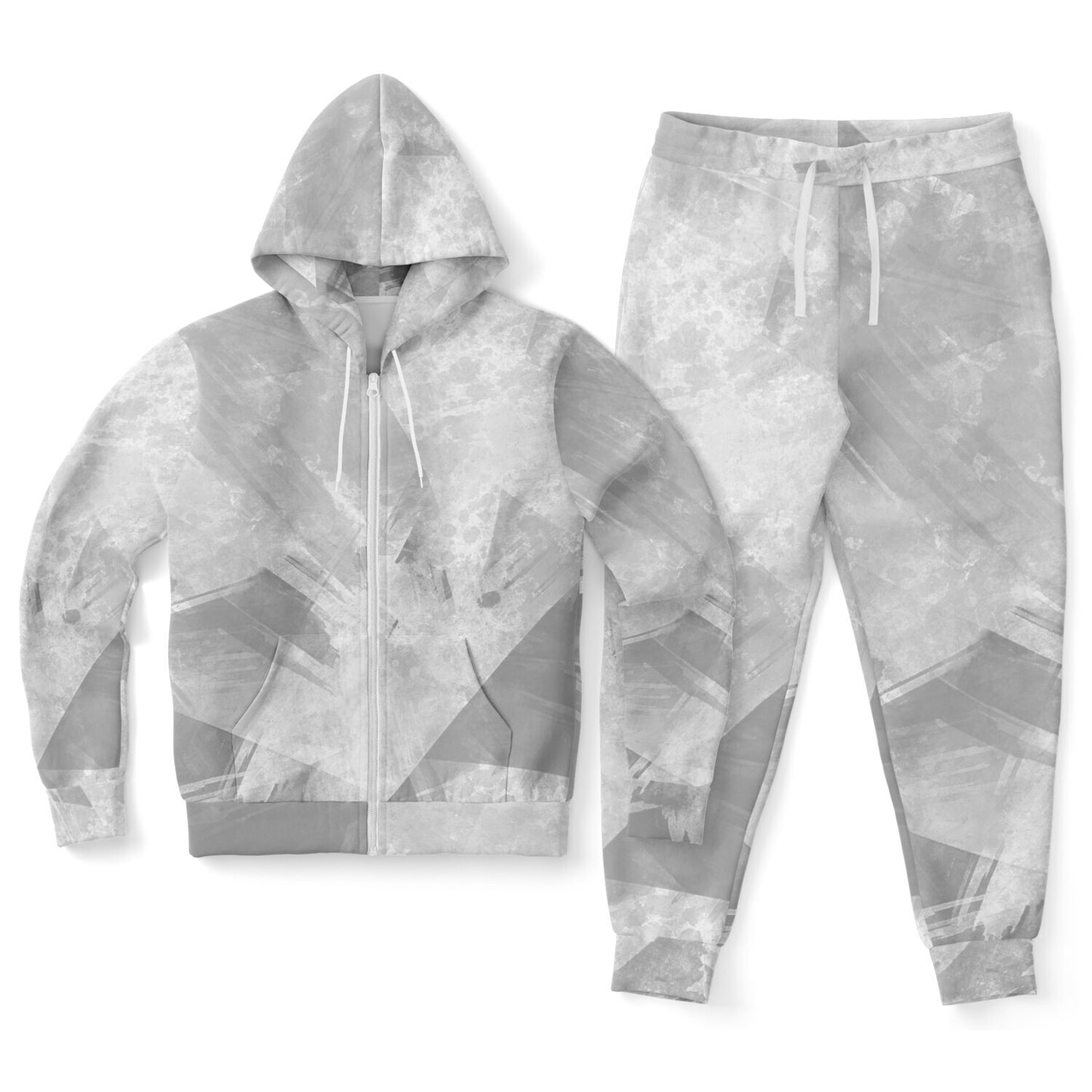 Adult All Over Print Fashion Zipped Hoodie & Jogger set