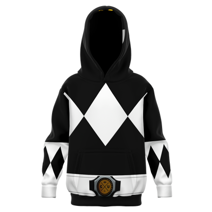 Youth MMPR Black Ranger Hoodie