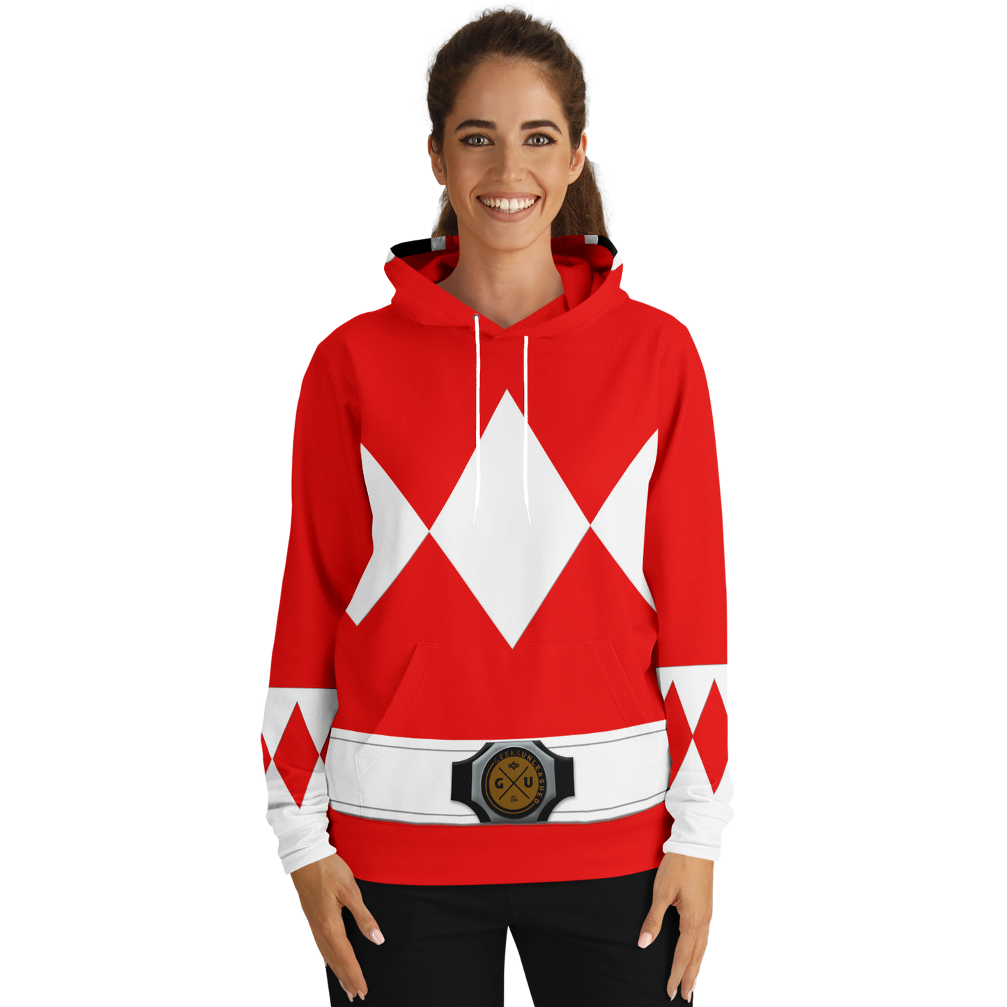 Adult MMPR 'Red Ranger' Fashion Hoodie