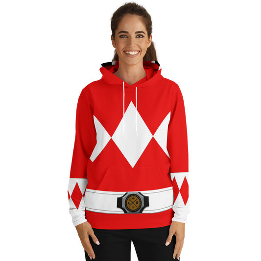 Adult MMPR 'Red Ranger' Fashion Hoodie