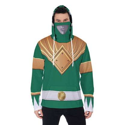 Men's REDGING3R 'Green Ranger' Fleece Hoodie With Mask