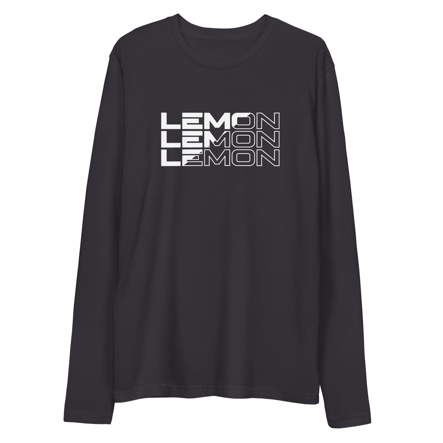 Adult LEMON Contrast Long Sleeve T-Shirt