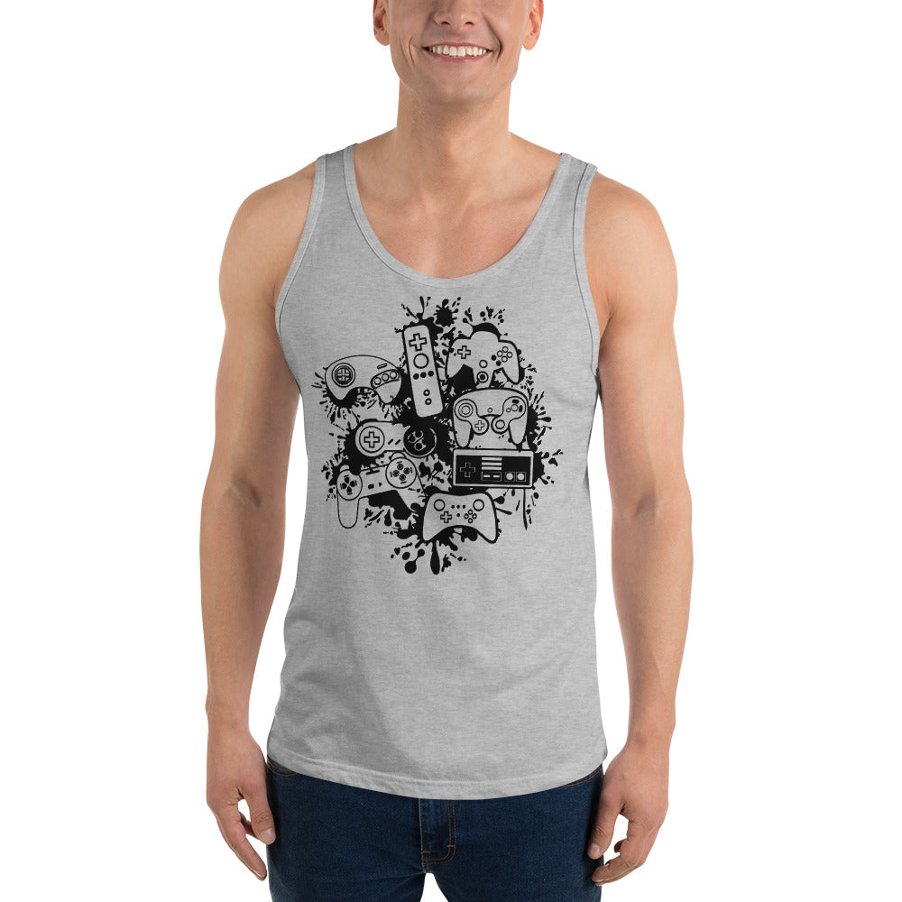 Men's 'Controller Splash' Staple Tank Top