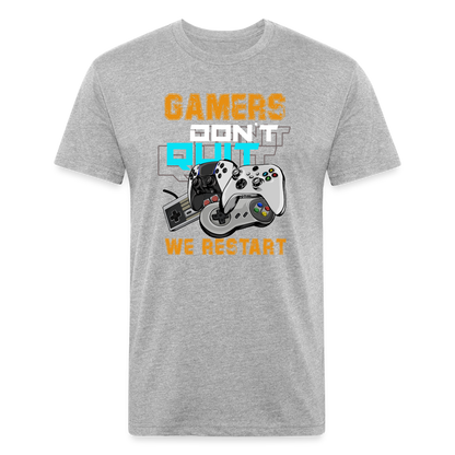 GU 'Gamers Don't Quit' Fitted T-Shirt - heather gray