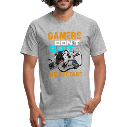 GU 'Gamers Don't Quit' Fitted T-Shirt - heather gray