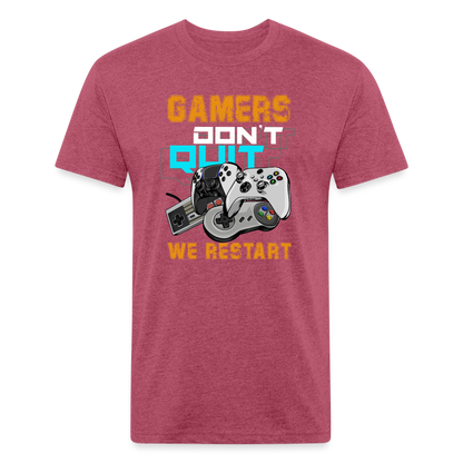 GU 'Gamers Don't Quit' Fitted T-Shirt - heather burgundy