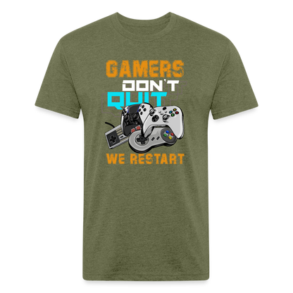 GU 'Gamers Don't Quit' Fitted T-Shirt - heather military green