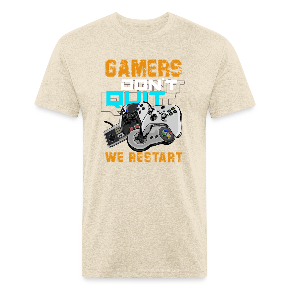 GU 'Gamers Don't Quit' Fitted T-Shirt - heather cream