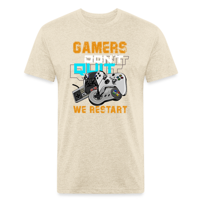 GU 'Gamers Don't Quit' Fitted T-Shirt - heather cream