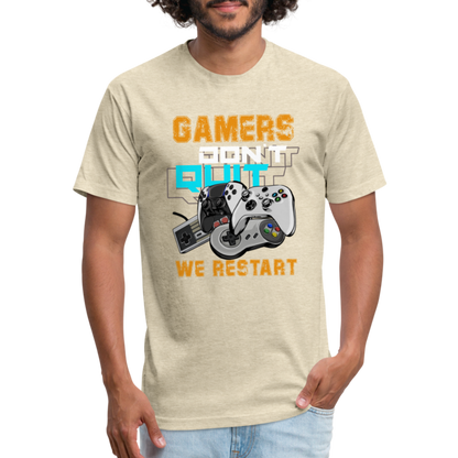 GU 'Gamers Don't Quit' Fitted T-Shirt - heather cream