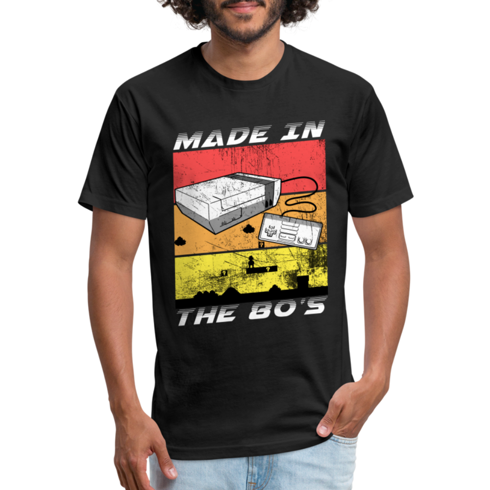 GU 'Made in the 80's' Fitted T-Shirt - White - black