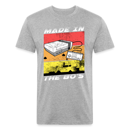 GU 'Made in the 80's' Fitted T-Shirt - White - heather gray