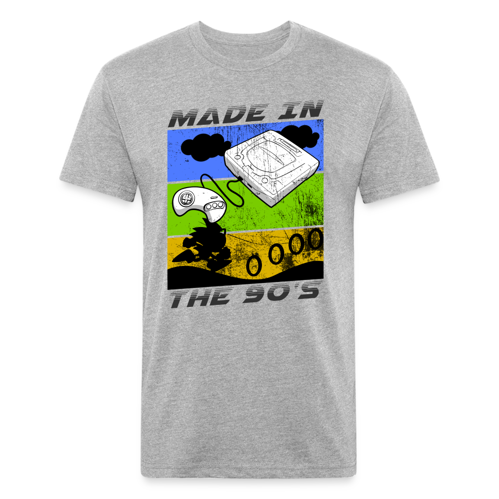 GU 'Made in the 90's' Fitted T-Shirt - heather gray