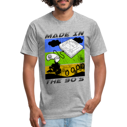 GU 'Made in the 90's' Fitted T-Shirt - heather gray