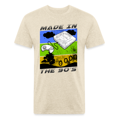 GU 'Made in the 90's' Fitted T-Shirt - heather cream