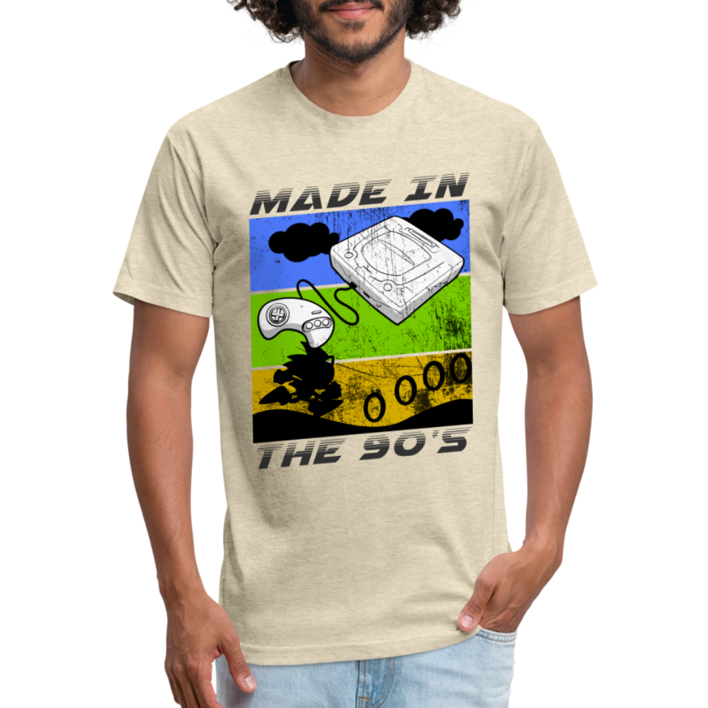 GU 'Made in the 90's' Fitted T-Shirt - heather cream