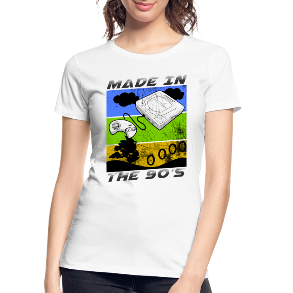 GU 'Made in the 90's' Women’s Premium Organic T-Shirt - white