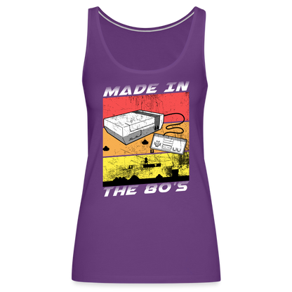 GU 'Made in the 80's' Women’s Premium Tank Top - White - purple