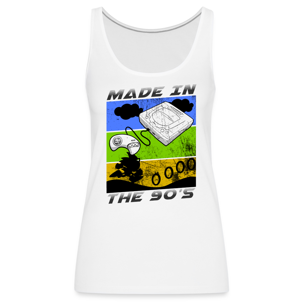 GU 'Made in the 90's' Women’s Premium Tank Top - white