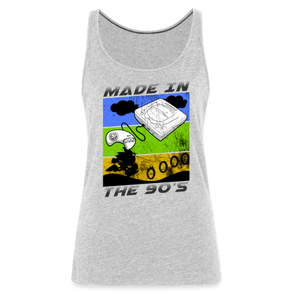 GU 'Made in the 90's' Women’s Premium Tank Top - heather gray